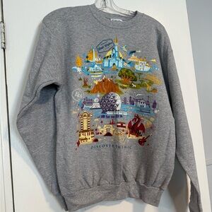 Magic kingdom Gray Graphic Sweater
